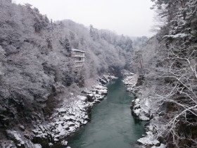 天龍峡雪景色2015